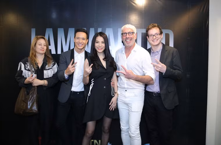 Nhìn từ trái qua là đạo diễn Beata Gardeler, Kim Lý, Trương Ngọc Ánh, nhà sản xuất Niv Fichman và biên kịch James Schultz. (Ảnh: Dương Hà Nội)