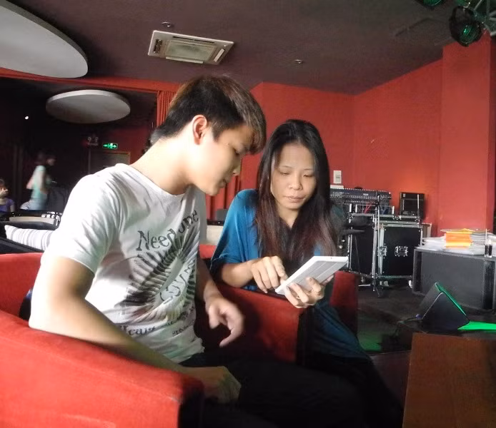 Lần biểu diễn này khiến cả hai đều hồi hộp.