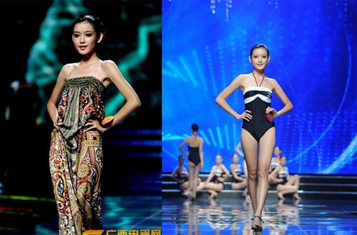 Nguyễn Trần Huyền My từng đoạt giải thưởng Siêu mẫu ăn ảnh châu Á 2011. Hình ảnh Huyền My trên sàn diễn quốc tế năm 16 tuổi.