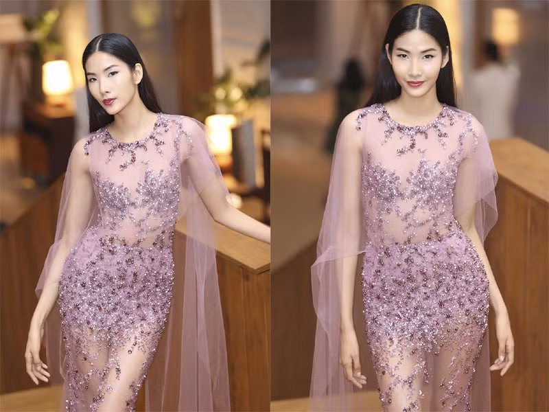 Bộ trang phục của NTK Hoàng Hải giúp nữ người mẫu khoe vóc dáng nuột nà, quyến rũ.