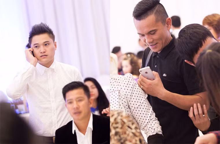 Vũ Duy Khánh và Tú Dưa (bên phải).