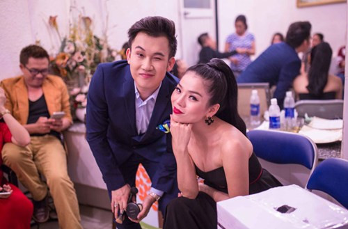 Dương Triệu Vũ và ca sĩ Lệ Quyên.