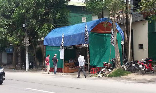 Ngôi nhà của chị Hằng nơi xảy ra vụ nã súng kinh hoàng trong đêm ngày 4/11.