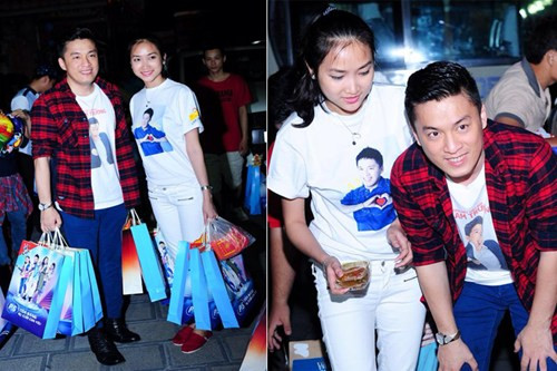 Hot girl trực tiếp tham gia các hoạt động của team Lam Trường. Trong đêm chung kết Giọng hát Việt nhí, không chỉ ủng hộ cho học trò của Lam Trường, Yến Phương còn cổ vũ nhiệt tình cho màn hóa thân thành người cha đi bán bánh mì của nam ca sĩ.