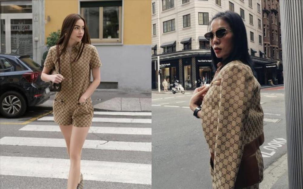ại Milan Fashion Week cách đây không, Hồ Ngọc Hà khoe dáng tại trời Tây với một cây đồ hiệu thì người hâm mộ cũng thấy “quen quen” bởi "Nữ hoàng phòng trà" cũng diện một outfit tương tự.