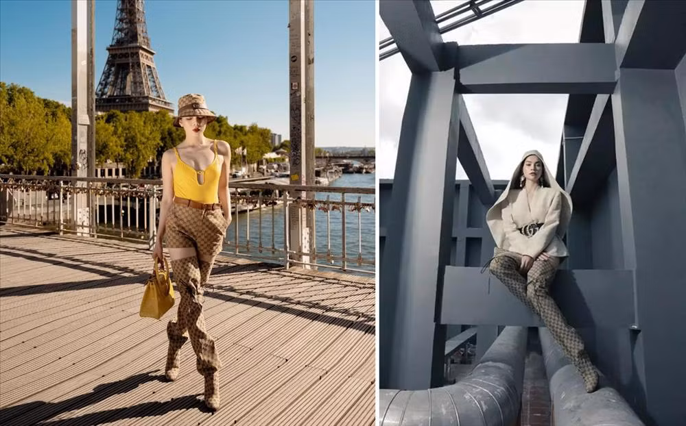 Đôi giày hàng hiệu của Hồ Ngọc Hà - Lệ Quyên cũng từng "làm mưa làm gió" khi trùng nhau. Theo nhiều tín đồ thời trang, lợi thế đôi chân dài siêu mẫu khiến Hồ Ngọc Hà "ăn điểm" hơn hẳn Lệ Quyên