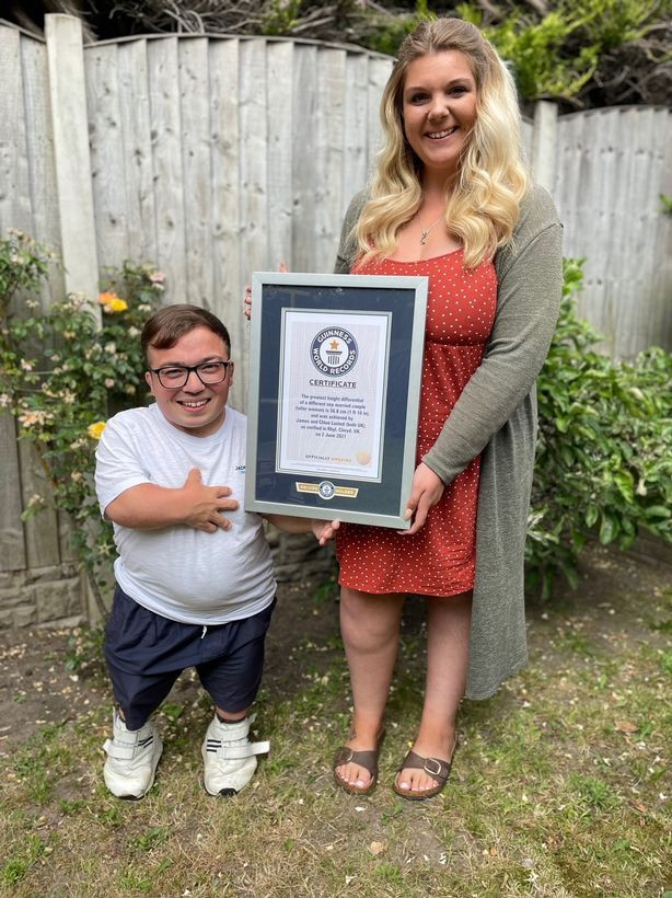 Ky luc Guinness vo cao hon chong 60cm, chieu cao con gai gay to mo