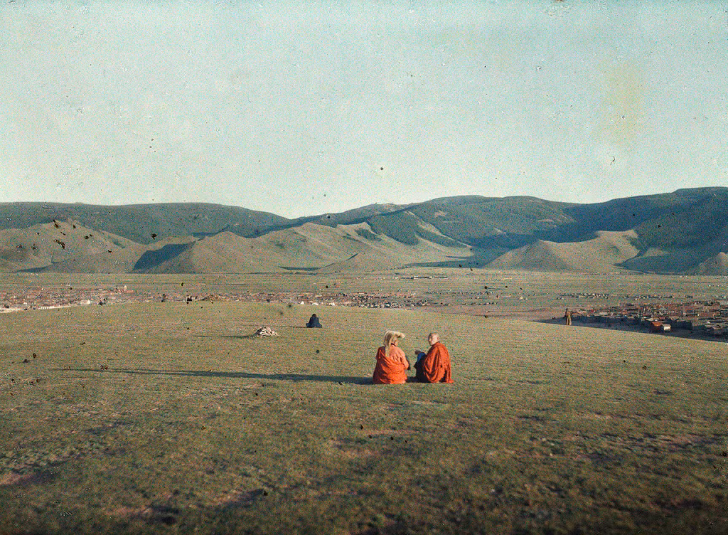 Toàn cảnh Urga, tên gọi cũ của Ulaanbaatar - thủ đô Mông Cổ - nhìn từ một quả đồi.