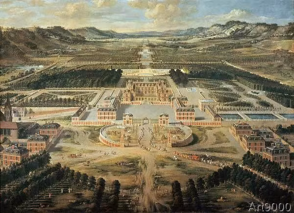 Từ năm 1661 - 1689, ông cho xây dựng một tòa lâu đài tráng lệ ở Versailles và chuyển chính phủ từ Paris tới đây vào năm 1682.