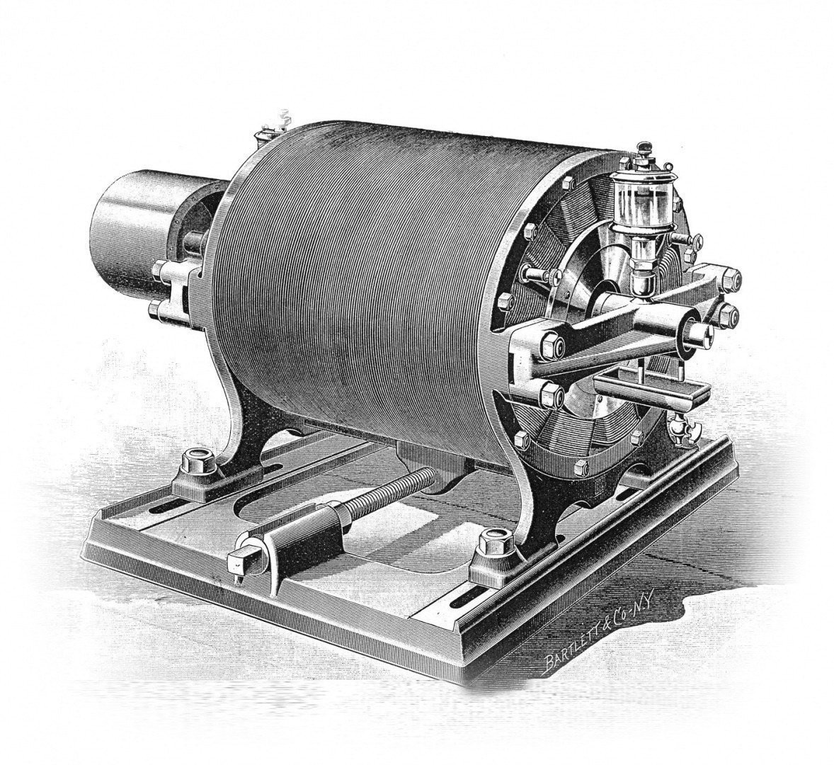 Năm 1883-1884, nhà phát minh người Mỹ gốc Serbia Nikola Tesla tạo ra cuộn dây có thể truyền điện đi xa, một phát minh cách mạng cho việc phân phối điện.