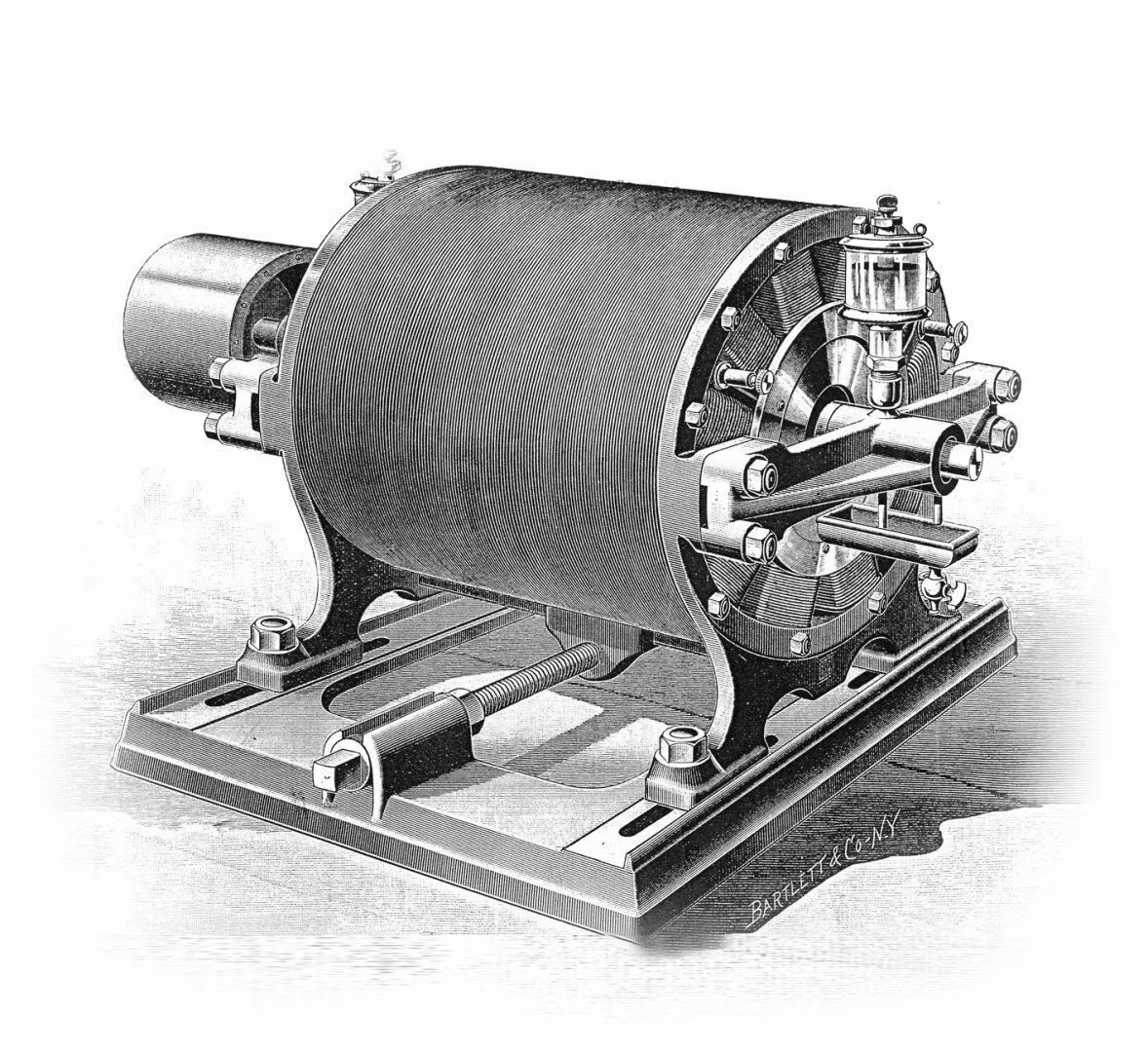Năm 1883-1884, nhà phát minh người Mỹ gốc Serbia Nikola Tesla tạo ra cuộn dây có thể truyền điện đi xa, một phát minh cách mạng cho việc phân phối điện.