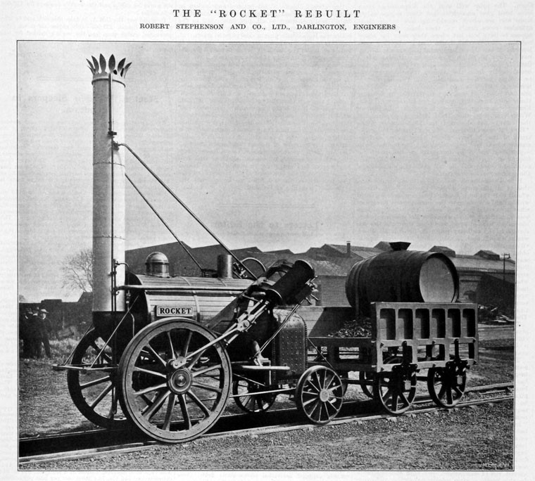 Câu chuyện bắt đầu vào tháng 10/1929, khi các giám đốc của Công ty Đường sắt Liverpool và Manchester (L&amp;MR) tổ chức hội thi đầu máy xe lửa ở Rainhill, Lancashire, Vương quốc Anh.