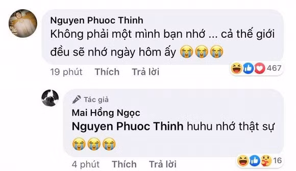 Đáp lại chia sẻ của Đông Nhi, Noo Phước Thịnh cũng khẳng định: “Không phải một mình bạn nhớ, cả thế giới đều sẽ nhớ ngày hôm ấy”.