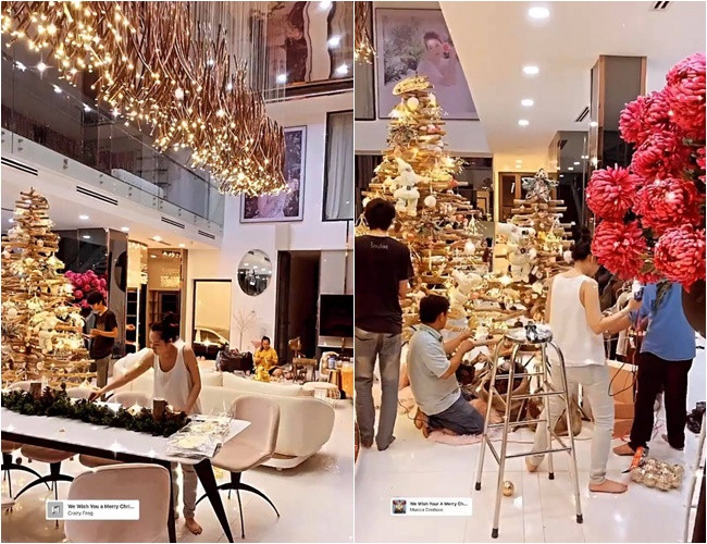 hỉ mới hé lộ "sương sương" nhưng biệt thự triệu đô của Ngọc Trinh mùa Giáng sinh đã nhận được rất nhiều sự quan tâm từ cộng đồng mạng. Độ chịu chơi của chân dài không phải ngôi sao nào cũng có.