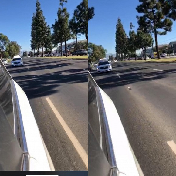 Đoàn xe di chuyển trên đường, đi qua những nơi kỉ niệm và nơi làm việc của cố nghệ sĩ lúc sinh thời.