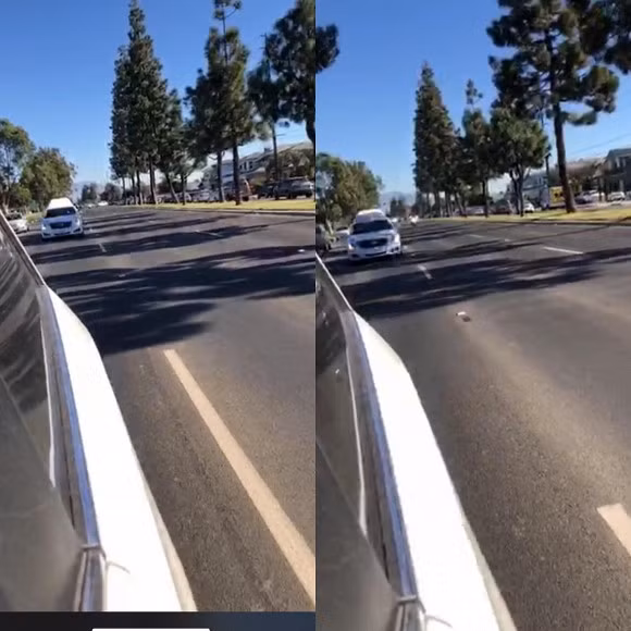 Đoàn xe di chuyển trên đường, đi qua những nơi kỉ niệm và nơi làm việc của cố nghệ sĩ lúc sinh thời.