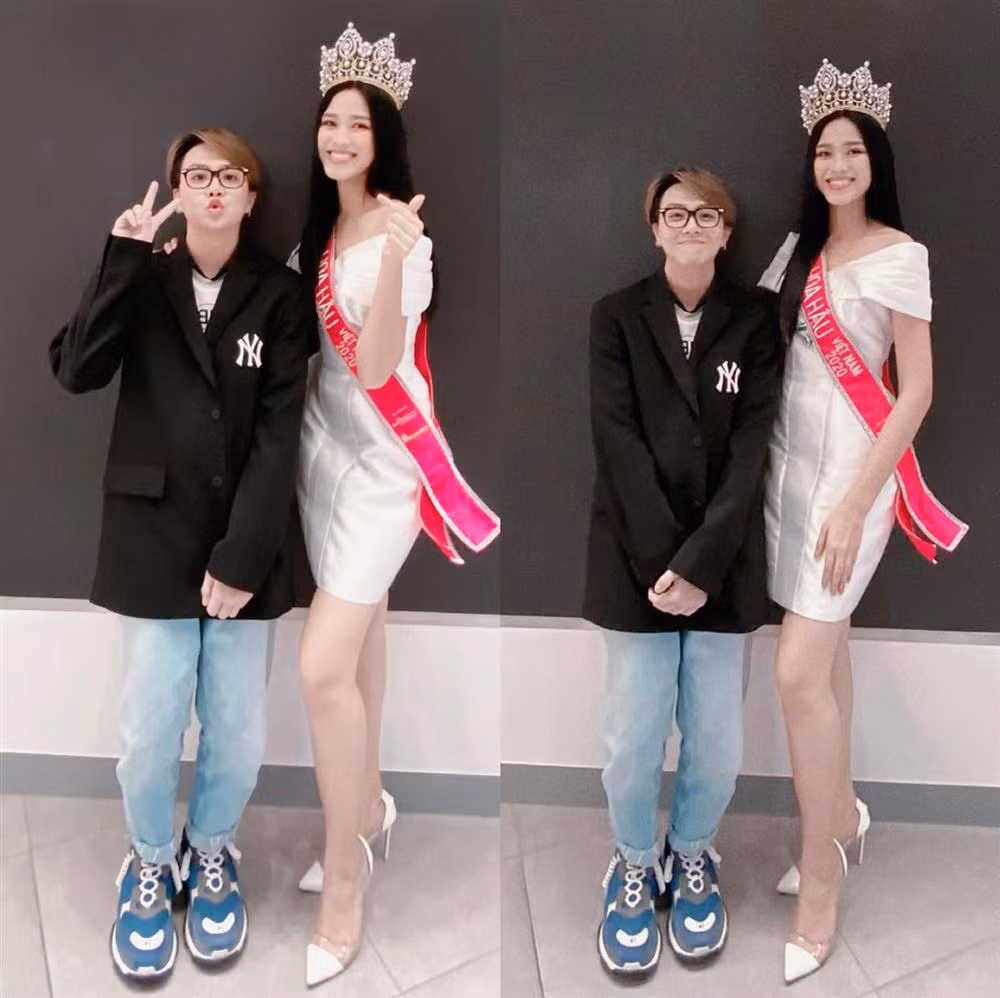 br/> Mới đây, Duy Khánh đăng tải hình ảnh chụp chung với tân Hoa hậu Việt Nam Đỗ Thị Hà trên trang cá nhân. Được biết, cả hai có dịp gặp gỡ qua một chương trình talkshow giao lưu cùng khán giả. Trong ảnh, Đỗ Thị Hà gây ấn tượng với chiều cao áp đảo nam diễn viên - vốn đã thấp hơn lại còn đứng khuỵu chân. Duy Khánh cũng hài hước tự nhận: "Không nỗi nhục nào giống nỗi nhục nào".