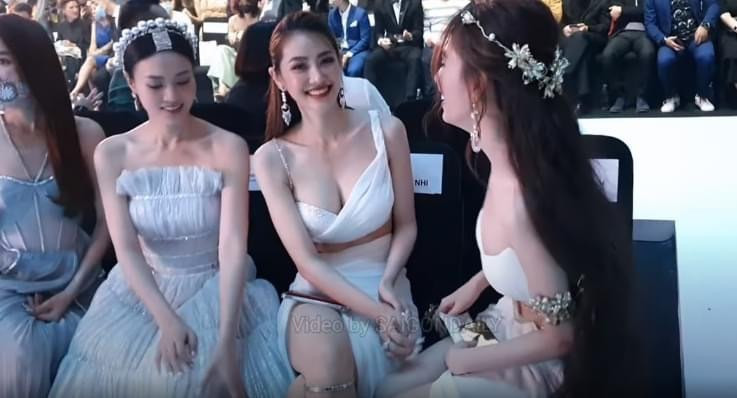 br/> Cùng tới dự 1 show diễn trong khuôn khổ Vietnam International Fashion Week 2020 mới đây, khoảnh khắc Ninh Dương Lan Ngọc - Linh Chi - Ngọc Trinh hội ngộ thu hút nhiều sự chú ý.