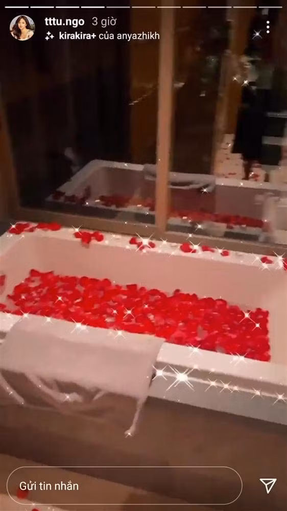 Bên trong căn phòng do người đẹp tự trang trí để tạo bất ngờ cho ông xã.