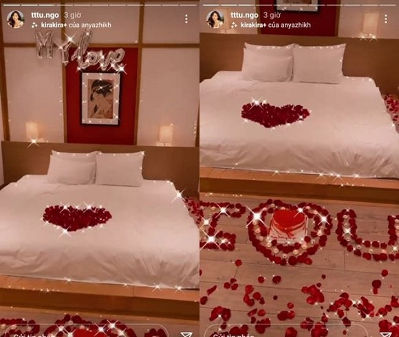 Á hậu Thanh Tú tổ chức sinh nhật bất ngờ, lãng mạn cho chồng đại gia.