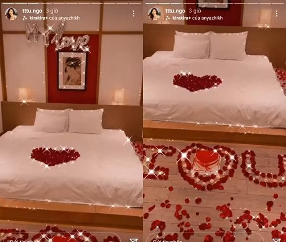 Á hậu Thanh Tú tổ chức sinh nhật bất ngờ, lãng mạn cho chồng đại gia.