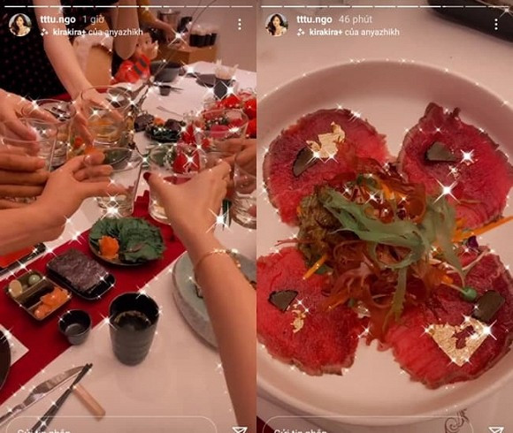 Thanh Tú còn chuẩn bị một bữa tiệc nhỏ.