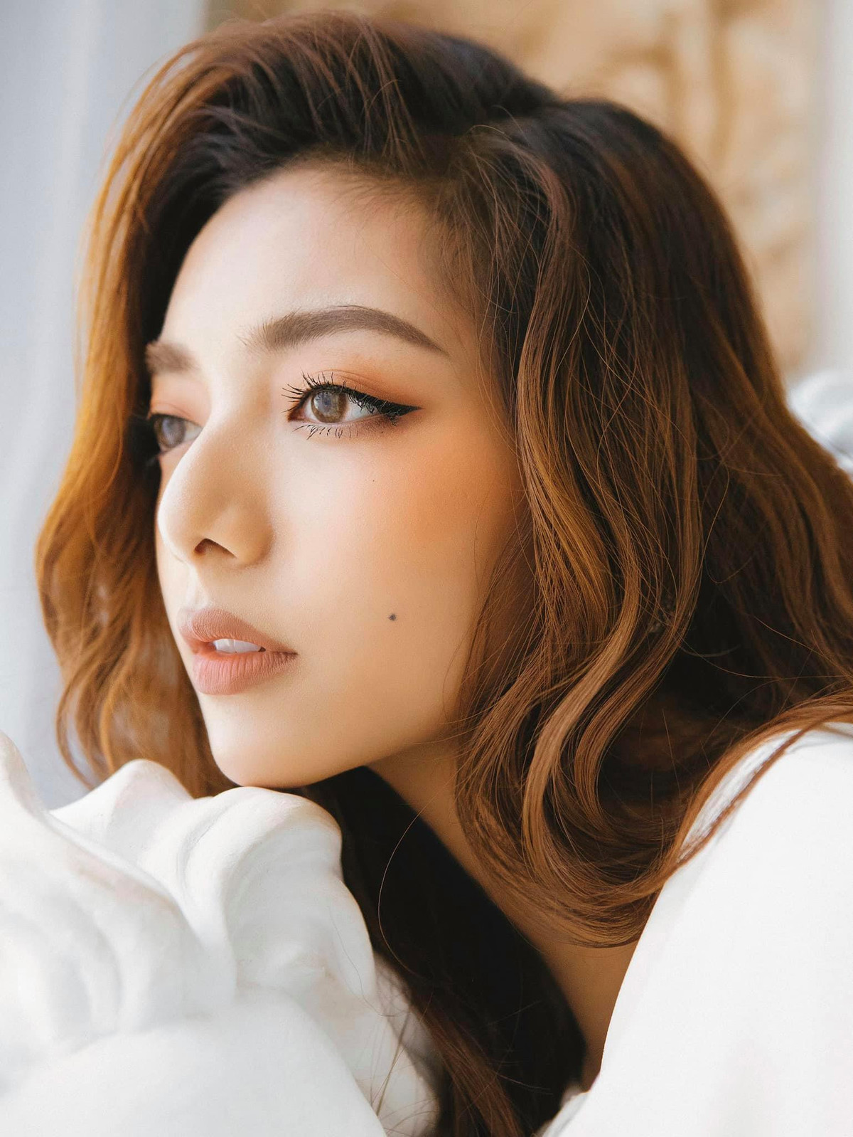 Gương mặt Katleen Phan Võ sở hữu nhiều nét phảng phất của mẹ.