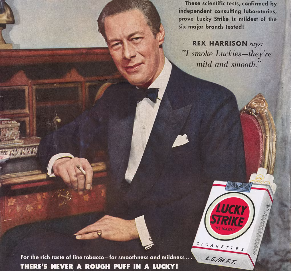 Thiết kế vỏ bao của hãng thuốc lá Lucky Strike do Loewy thực hiện vẫn còn được sử dụng tới tận ngày này.