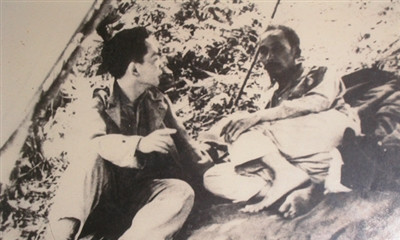 Lãnh tụ Hồ Chí Minh với người học trò xuất sắc Võ Nguyên Giáp.