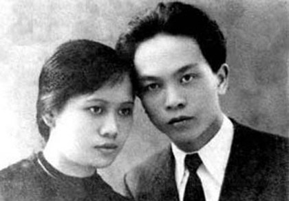 Đại tướng và liệt sĩ Quang Thái, vợ đầu tiên của ông.