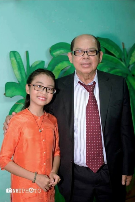 Mỹ Chi và ông Tô Văn Lai.