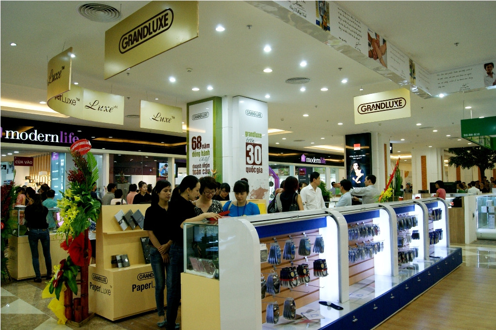 Các gian hàng cũng được bài trí rất đẹp mắt