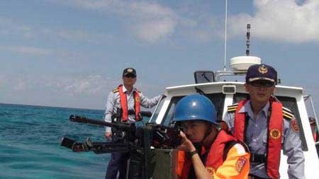 Lực lượng của Đài Loan tuần tra trái phép khu vực quanh đảo Ba Bình.