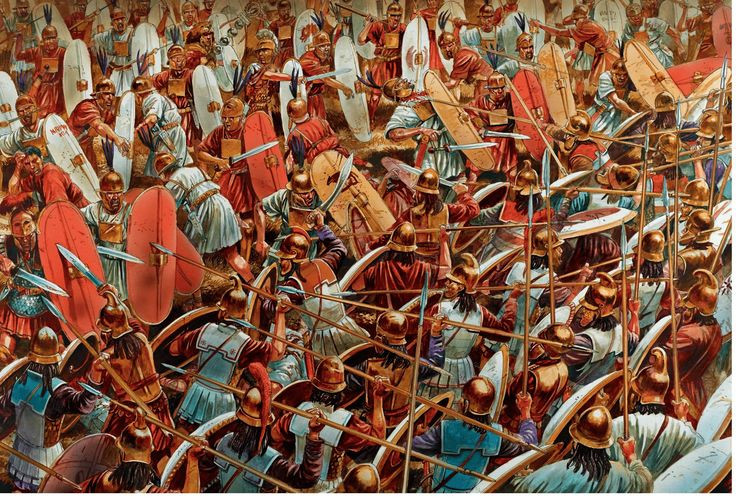 3. Quân đội La Mã chiến thắng nhờ chiến thuật của Scipio Africanus. Trong trận Zama, Scipio đã sử dụng chiến thuật linh hoạt, khai thác điểm yếu của quân Carthage, đồng thời khiến Hannibal không thể phát huy các thế mạnh của mình. Ảnh: Pinterest.