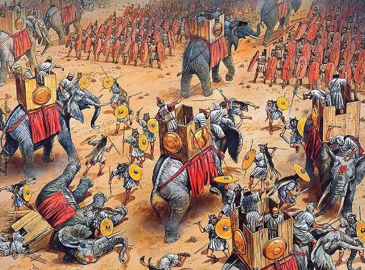 4. Hannibal và quân Carthage thiếu nguồn cung cấp và hậu cần. Sau khi bị bao vây và thiếu thốn nguồn cung cấp, quân Carthage không thể duy trì cuộc chiến dài lâu và bị đánh bại trong trận Zama. Ảnh: Pinterest.