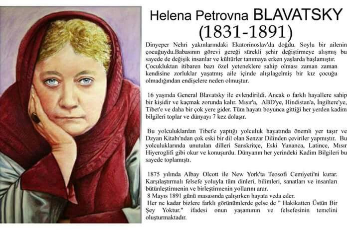  2. Cuốn sách được Helena Blavatsky giới thiệu ra thế giới. Nhà thần học người Nga Helena Petrovna Blavatsky đã giới thiệu Sách của Dzyan trong tác phẩm nổi tiếng "Học thuyết bí truyền" (1888), cho rằng nó chứa đựng những giáo lý nguyên thủy của nhân loại. Ảnh: Pinterest.