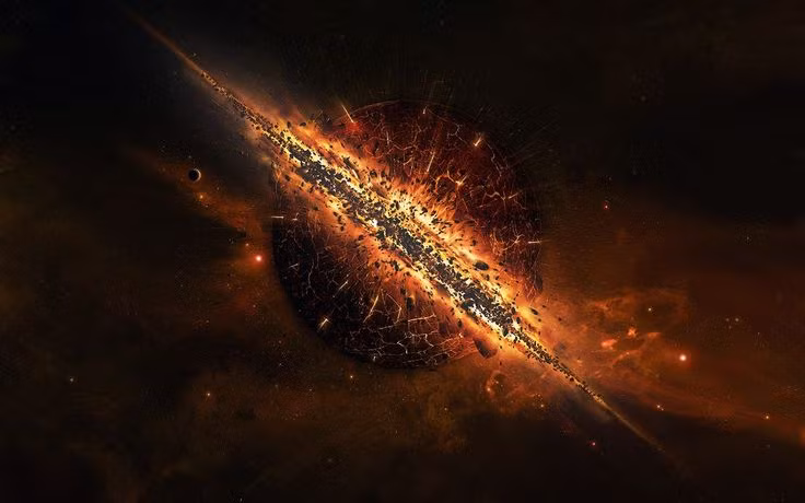  7. Sẽ chỉ còn lại những hạt hạ nguyên tử. Sau hàng nghìn tỷ năm, nếu giả thuyết đúng, chỉ còn lại các hạt hạ nguyên tử như photon và neutrino trôi dạt trong không gian lạnh lẽo. Ảnh: Pinterest.