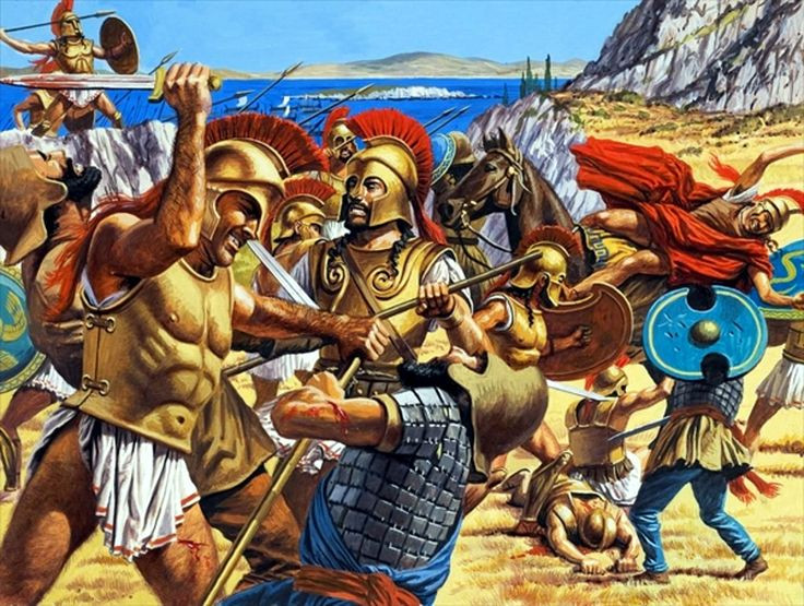 2. Số lượng quân Athens ít hơn gấp nhiều lần. Theo Herodotus, quân Athens chỉ có khoảng 10.000 lính hoplite, trong khi quân Ba Tư có thể lên đến 25.000–30.000 binh sĩ. Ảnh: Pinterest.