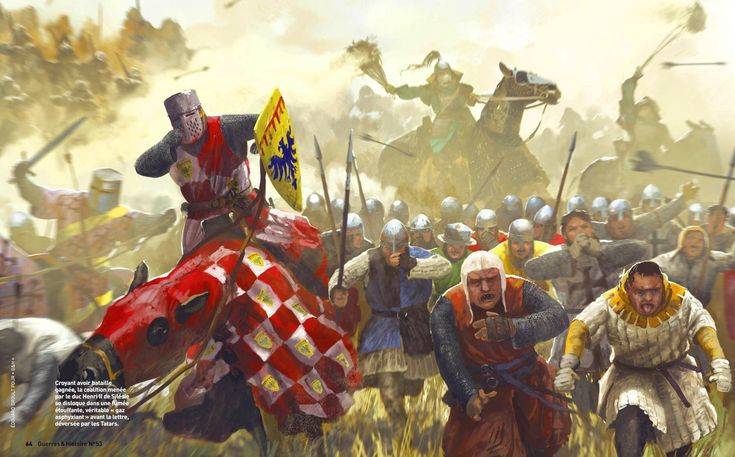2. Diễn ra vào ngày 9/4/1241. Trận chiến xảy ra gần Legnica (nay thuộc Ba Lan) chỉ vài ngày trước trận chiến tại Mohi, Hungary. Ảnh: Pinterest.