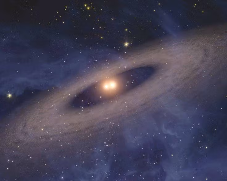  9. Hệ sao đôi dễ bị nhầm là một ngôi sao sáng duy nhất. Nhiều hệ sao đôi rất gần nhau, đến mức với mắt thường hoặc kính viễn vọng nhỏ, chúng trông như một ngôi sao duy nhất. Ảnh: Pinterest.