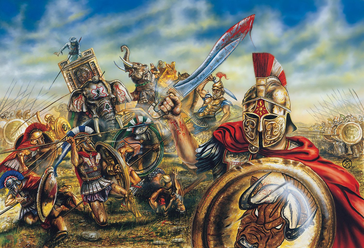 6. Đây là trận chiến lớn cuối cùng của Alexander. Mặc dù thắng lợi, quân đội của Alexander ngày càng kiệt sức, và sau trận Hydaspes, họ từ chối tiến xa hơn vào Ấn Độ, dẫn đến quyết định quay về của Alexander. Ảnh: Pinterest.