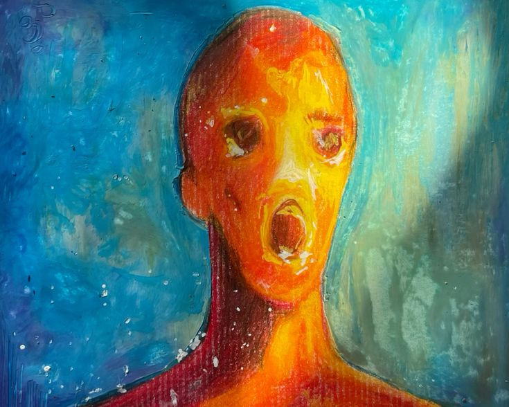  5. Lời nguyền của bức tranh “Người đàn ông đau khổ” (The Anguished Man). Bức tranh này được cho là mang đến xui xẻo cho những ai sở hữu nó. Nhiều câu chuyện kể rằng nhà của những người mua tranh đều bị hỏa hoạn một cách bí ẩn, trong khi bức tranh vẫn không hề hấn gì. Ảnh: Pinterest.