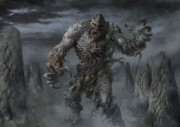 4. Draugr thường gắn liền với mồ mả và kho báu. Nhiều truyền thuyết kể rằng Draugr canh giữ những ngôi mộ chứa vũ khí, trang sức và của cải – những vật được chôn theo người chết. Ảnh: Pinterest.