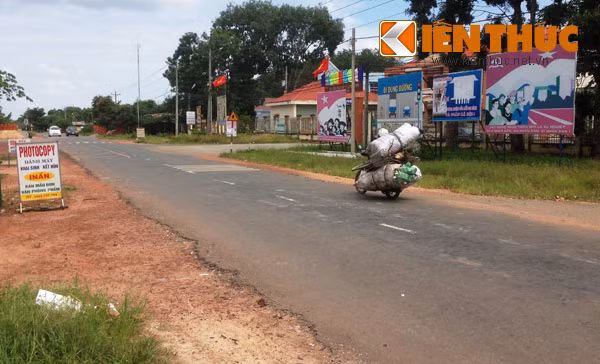 Hiện trường nơi Học sau khi giết vợ đã lao xe vào ô tô tự sát.