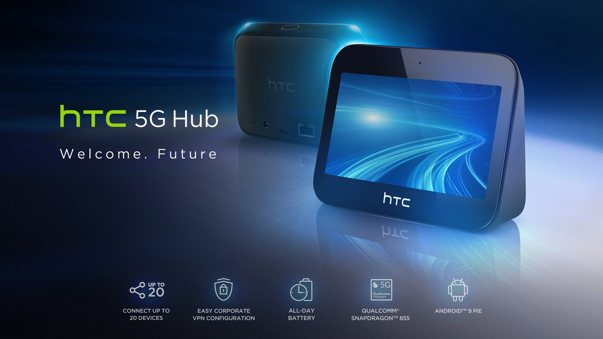 HTC 5G Hub được trang bị bộ vi xử lý Snapdragon 855 – dòng chip "đầu 8" cao cấp từng được dùng trên nhiều flagship, đi kèm RAM 4GB, bộ nhớ trong 32GB và pin dung lượng lớn 7.660mAh.