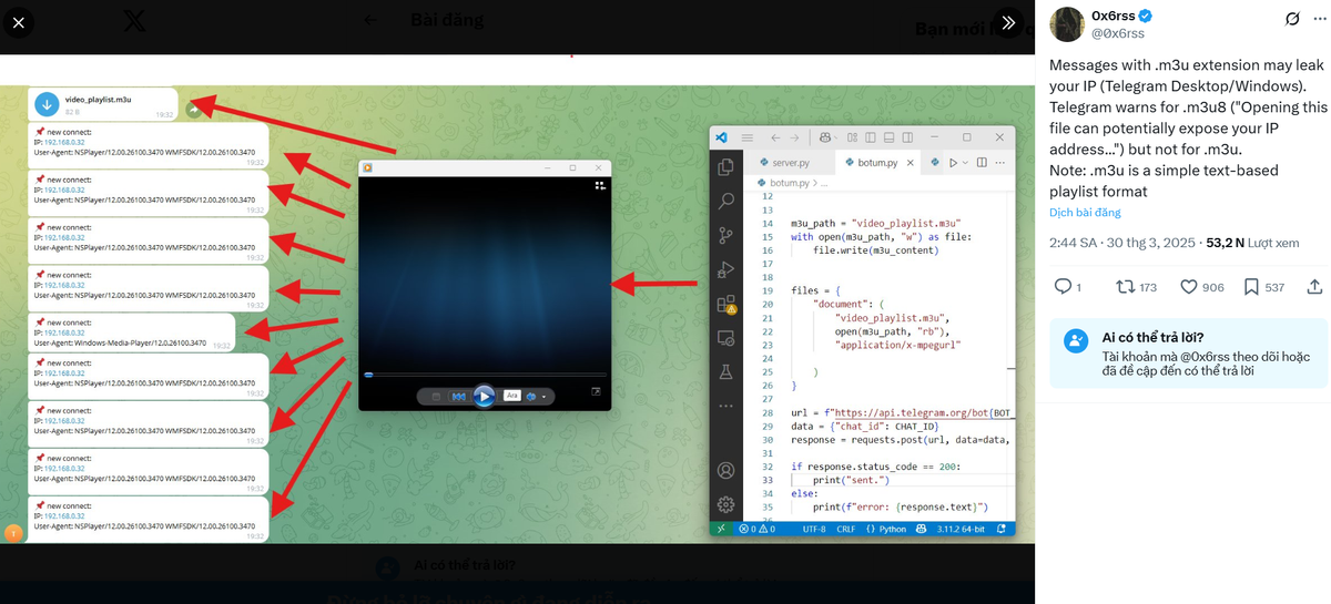 Hieu PC canh bao: Nhan vao tep tin nay tren Telegram, coi chung mat sach-Hinh-2