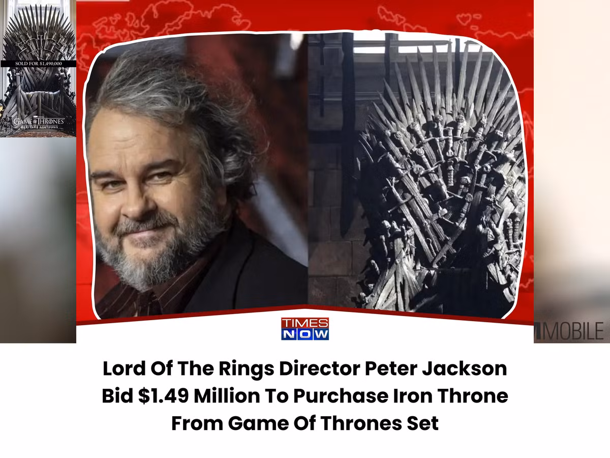 Trước đây, một số đạo cụ trong loạt phim Game of Thrones đình đám đã được bán đấu giá và Ngai Sắt đã thuộc về một người mua không tiết lộ danh tính với giá 1,49 triệu đôla. Nhờ sự kiện này, người ta mới biết hóa ra người thắng đấu giá Ngai Sắt chính là đạo diễn Peter Jackson của Chúa Nhẫn đình đám.