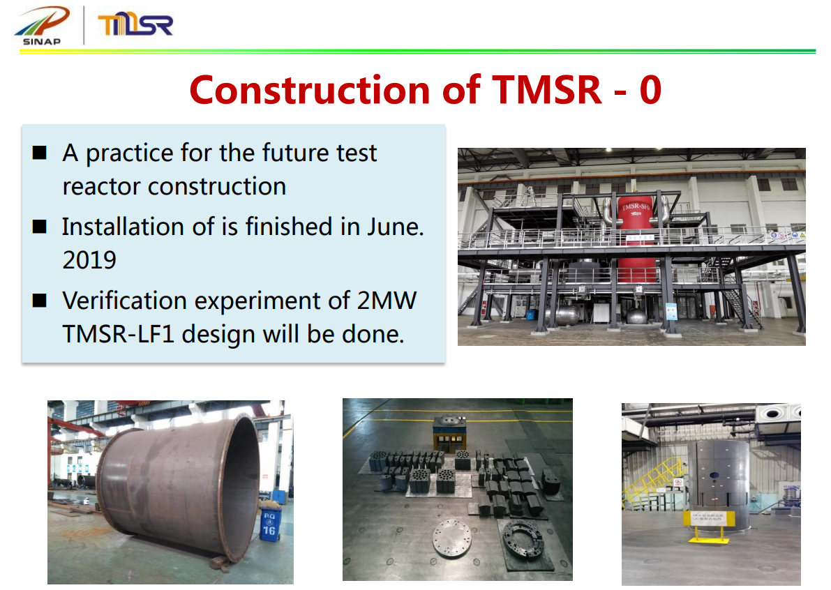 Cũng theo Guangming Daily, lò phản ứng hạt nhân Thorium đặt tại sa mạc Gobi có công suất 2 megawatt, sử dụng muối nóng chảy để truyền tải nhiên liệu và quản lý nhiệt độ, trong khi Thorium đóng vai trò là nguồn nhiên liệu phóng xạ chính.