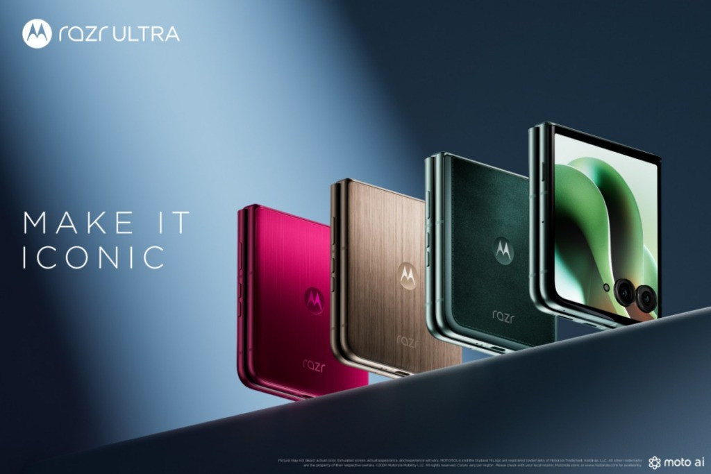  Motorola đang tích cực phát triển dòng sản phẩm điện thoại gập tiếp theo mang tên Razr 60. Mới đây, hình ảnh dựng của hai mẫu Razr 60 và Razr 60 Ultra đã xuất hiện trên mạng, hé lộ thiết kế và màu sắc nổi bật của chúng.
