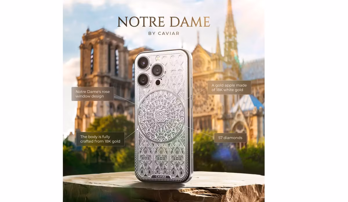 Mới đây, thương hiệu chuyên độ điện thoại siêu sang đến từ Nga đã khiến dân tình choáng ngợp khi tung ra chiếc iPhone 16 Pro Max siêu giới hạn, lấy cảm hứng từ Nhà thờ Đức Bà Paris huyền thoại.